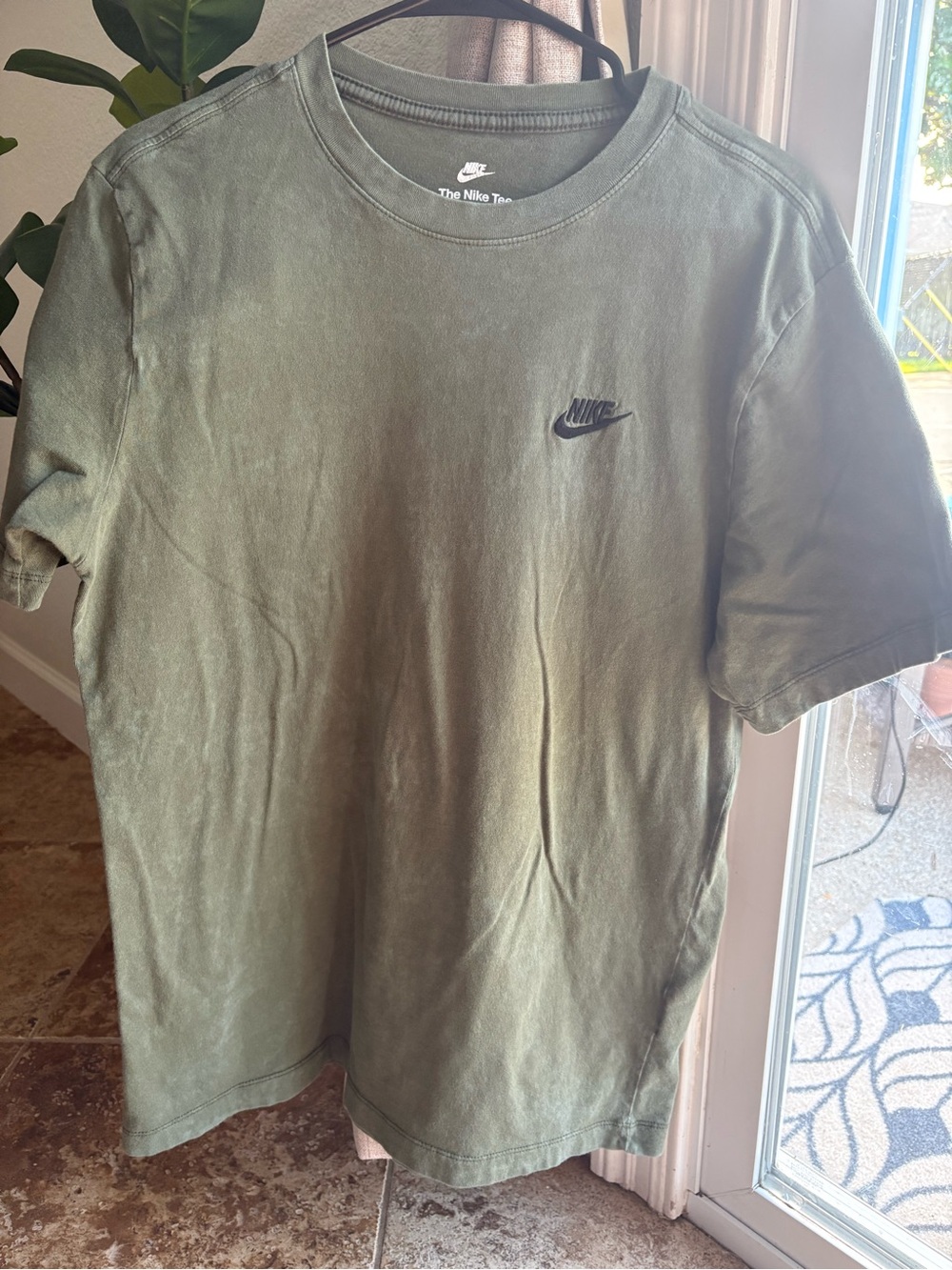 Nike Olive Green Short Sleeve Logo Tee